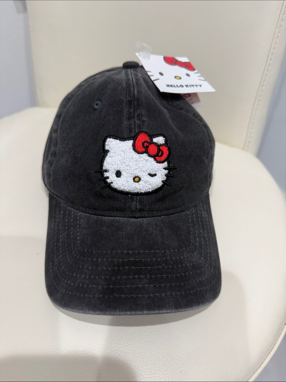 Hello Kitty Black/White/Red Kitty Baseball Cap